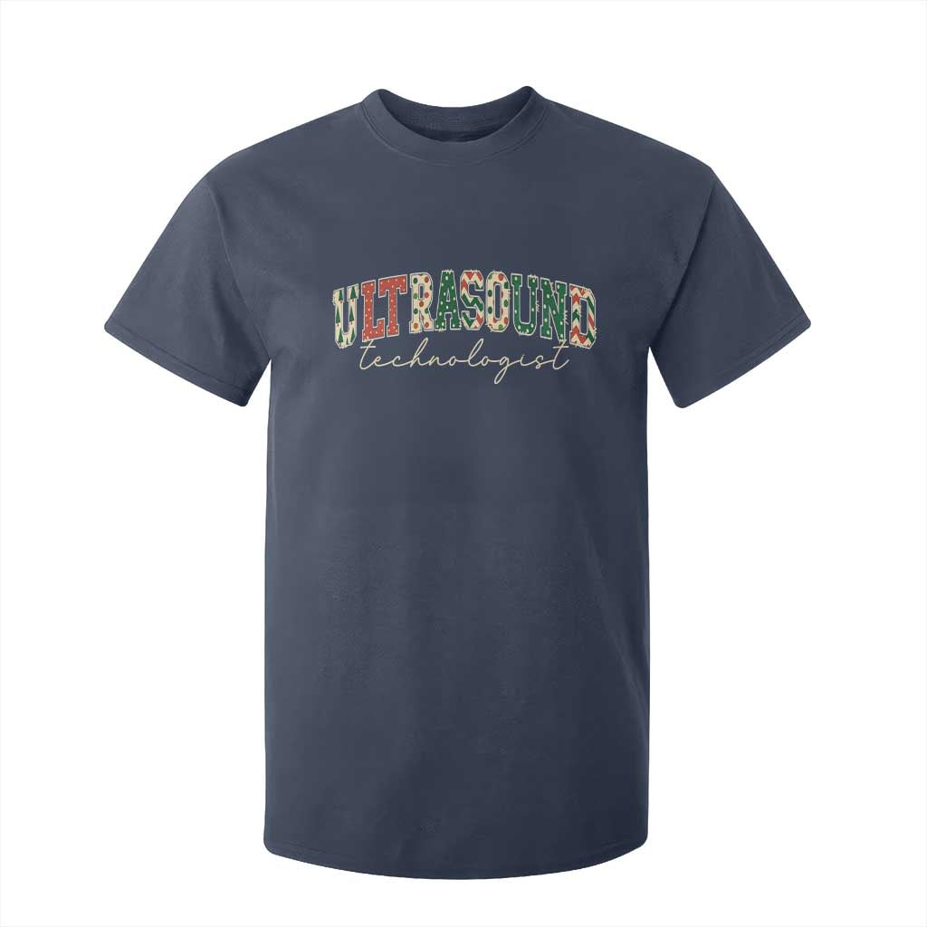 Christmas Ultrasound Technologist T Shirt For Kid Sonographer Sonography Student Gift TS10 Navy Print Your Wear