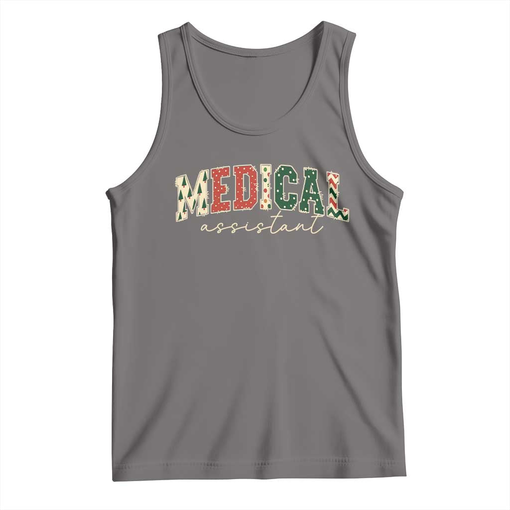 Christmas Medical Assistant Tank Top MA Nurse Grad Gift TS10 Deep Heather Print Your Wear