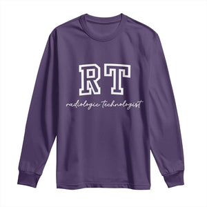 Radiology Technologist Long Sleeve Shirt RT Xray Rad Tech Gift TS10 Purple Print Your Wear