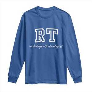 Radiology Technologist Long Sleeve Shirt RT Xray Rad Tech Gift TS10 Royal Blue Print Your Wear