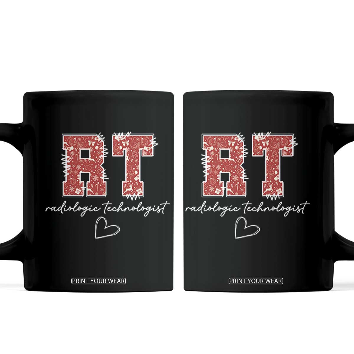 Christmas Radiology Coffee Mug RT Xray Rad Tech Gift TS10 Black Print Your Wear