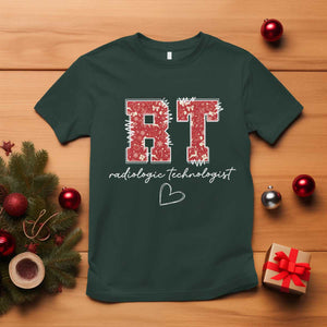 Christmas Radiology T Shirt RT Xray Rad Tech Gift TS10 Dark Forest Green Print Your Wear