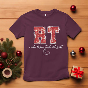 Christmas Radiology T Shirt RT Xray Rad Tech Gift TS10 Maroon Print Your Wear