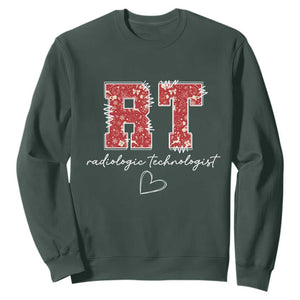 Christmas Radiology Sweatshirt RT Xray Rad Tech Gift TS10 Dark Forest Green Print Your Wear
