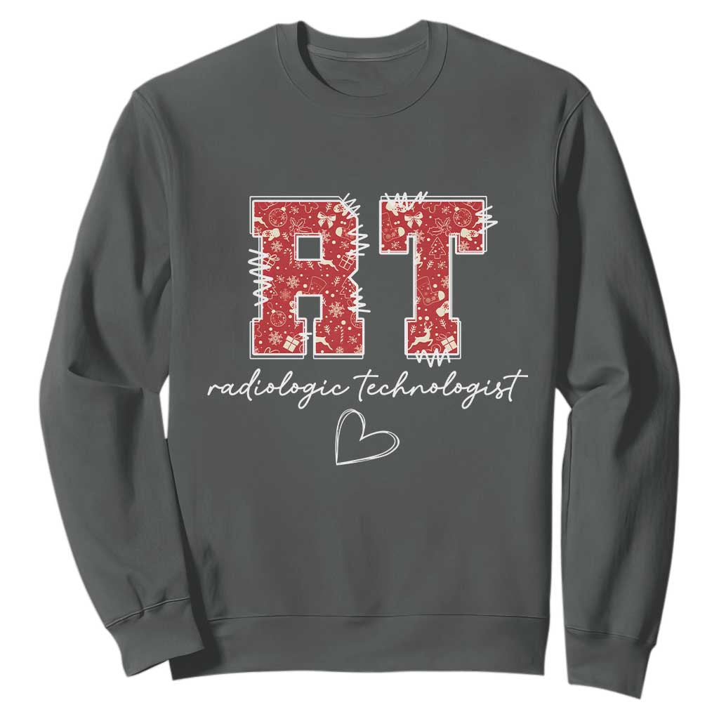 Christmas Radiology Sweatshirt RT Xray Rad Tech Gift TS10 Dark Heather Print Your Wear