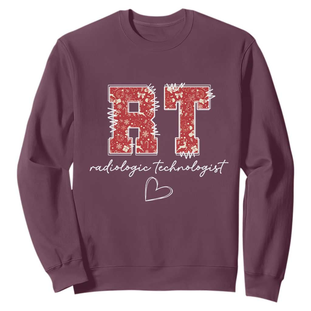 Christmas Radiology Sweatshirt RT Xray Rad Tech Gift TS10 Maroon Print Your Wear