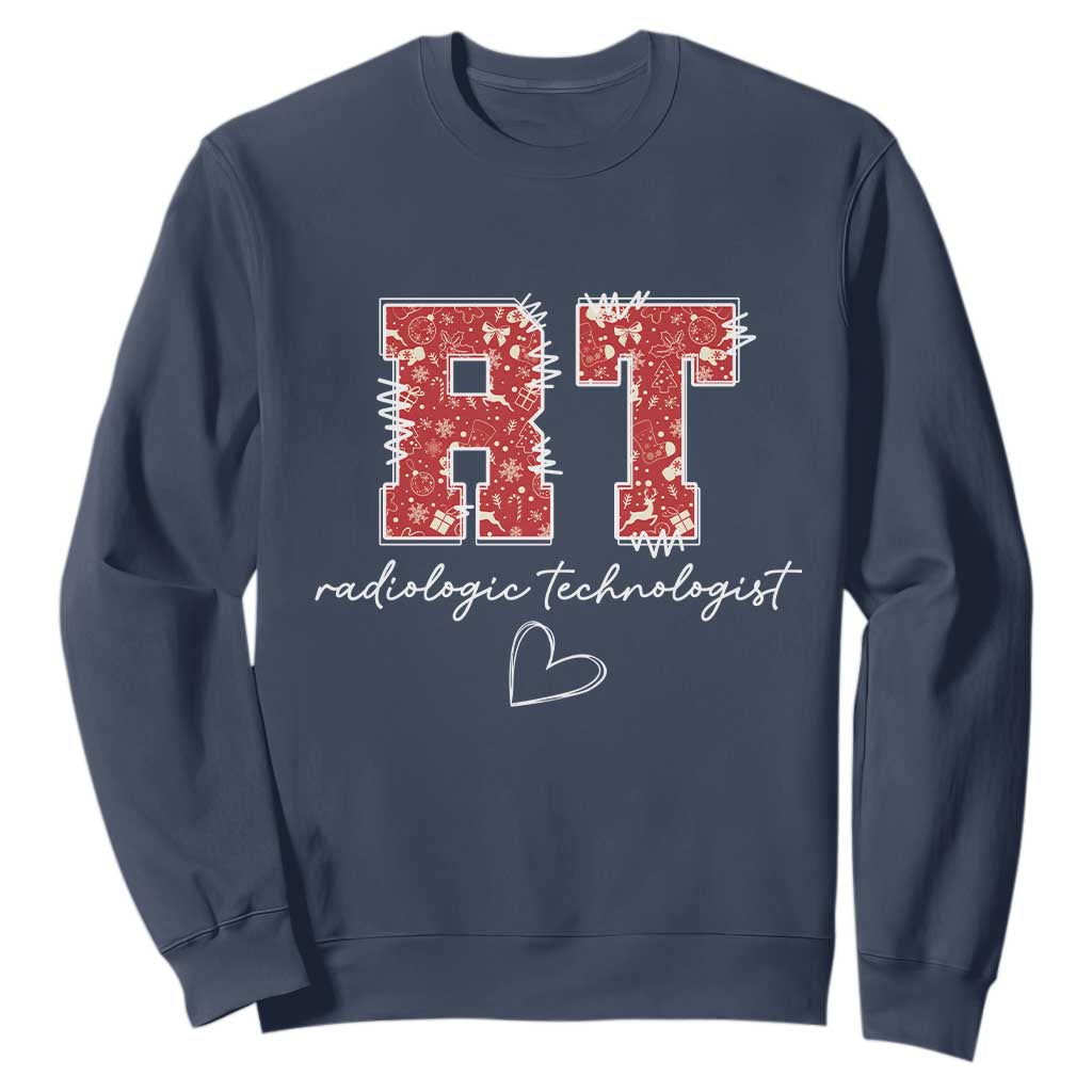 Christmas Radiology Sweatshirt RT Xray Rad Tech Gift TS10 Navy Print Your Wear