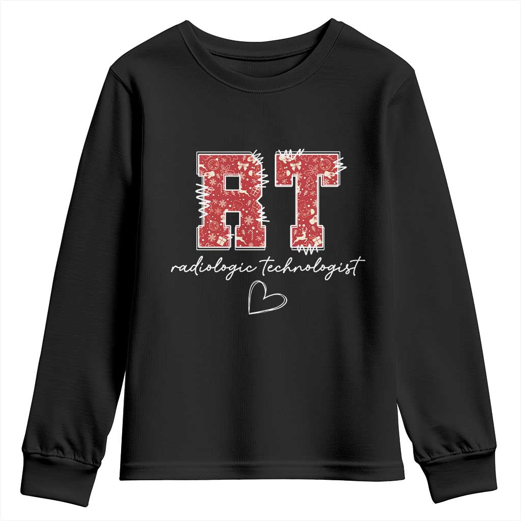 Christmas Radiology Youth Sweatshirt RT Xray Rad Tech Gift TS10 Black Print Your Wear