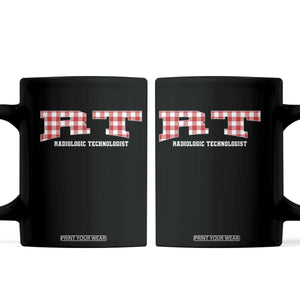 Christmas Radiology Technologist Coffee Mug Buffalo Plaid RT Rad Tech Gift TS10 Black Print Your Wear