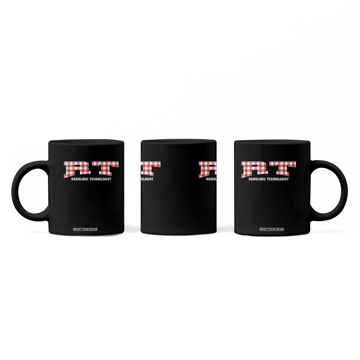 Christmas Radiology Technologist Coffee Mug Buffalo Plaid RT Rad Tech Gift TS10 Print Your Wear