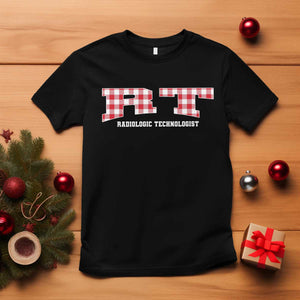 Christmas Radiology Technologist T Shirt Buffalo Plaid RT Rad Tech Gift TS10 Black Print Your Wear