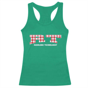 Christmas Radiology Technologist Racerback Tank Top Buffalo Plaid RT Rad Tech Gift TS10 Irish Green Print Your Wear