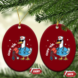 Goose Nurse Ceramic Ornament Cuff Em Cute Nursing Graduation Gift TS10 Print Your Wear
