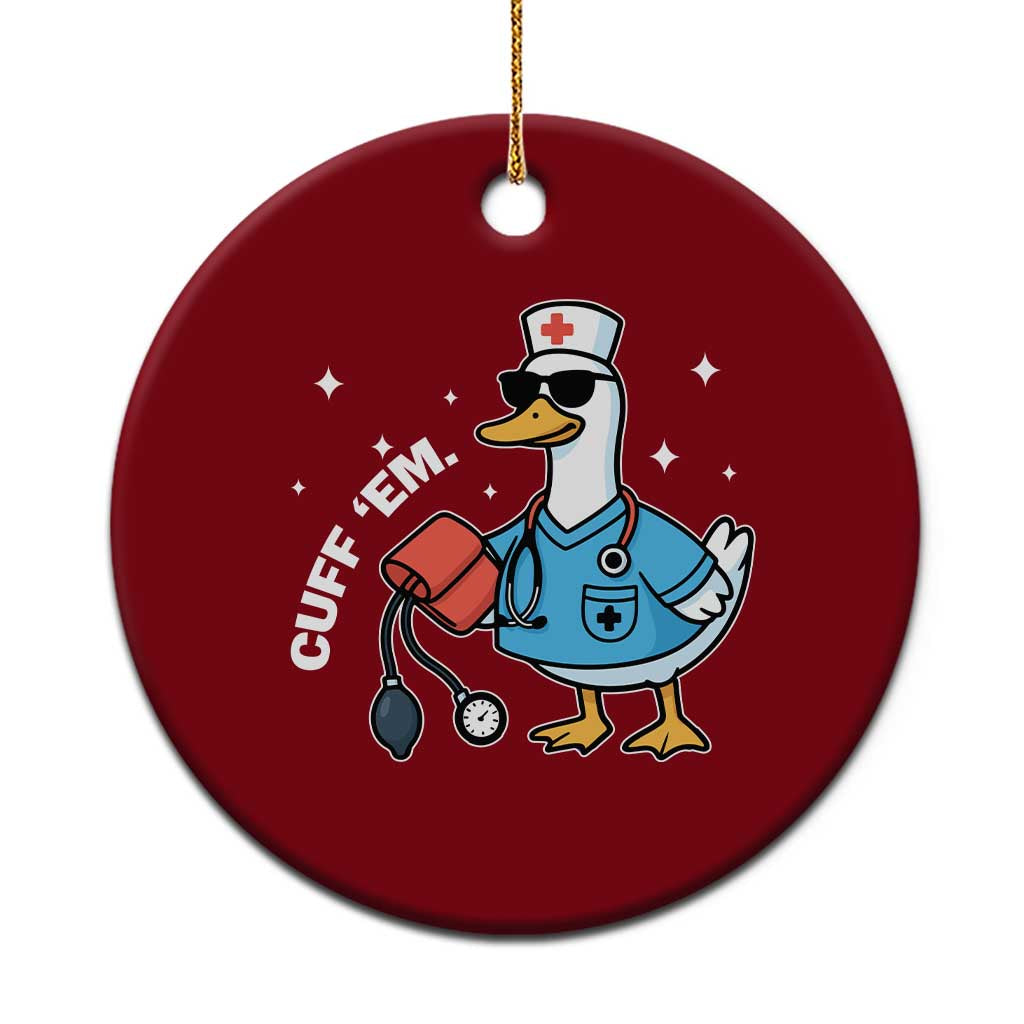 Goose Nurse Ceramic Ornament Cuff Em Cute Nursing Graduation Gift TS10 1pc Red Print Your Wear