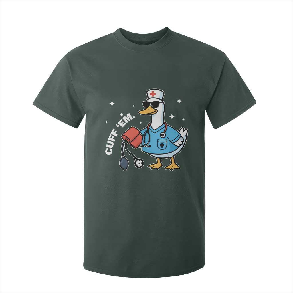 Goose Nurse T Shirt For Kid Cuff Em Cute Nursing Graduation Gift TS10 Dark Forest Green Print Your Wear