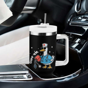 Goose Nurse Tumbler With Handle Cuff Em Cute Nursing Graduation Gift TS10 Print Your Wear