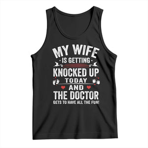 IVF Dad Tank Top Wife Knocked Up For Embryo Transfer Day TS10 Black Print Your Wear