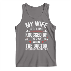 IVF Dad Tank Top Wife Knocked Up For Embryo Transfer Day TS10 Deep Heather Print Your Wear