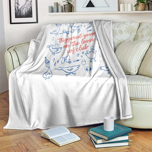 Funny IVF Throw Blanket Triggered Goose On The Loose Infertility Support TS10 Print Your Wear