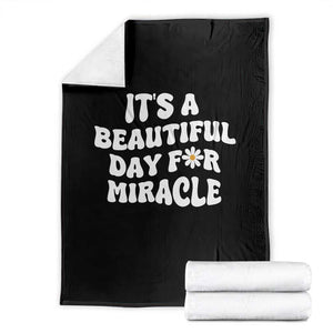 IVF Miracle Throw Blanket Transfer Day Infertility Support Gift TS10 Black Print Your Wear