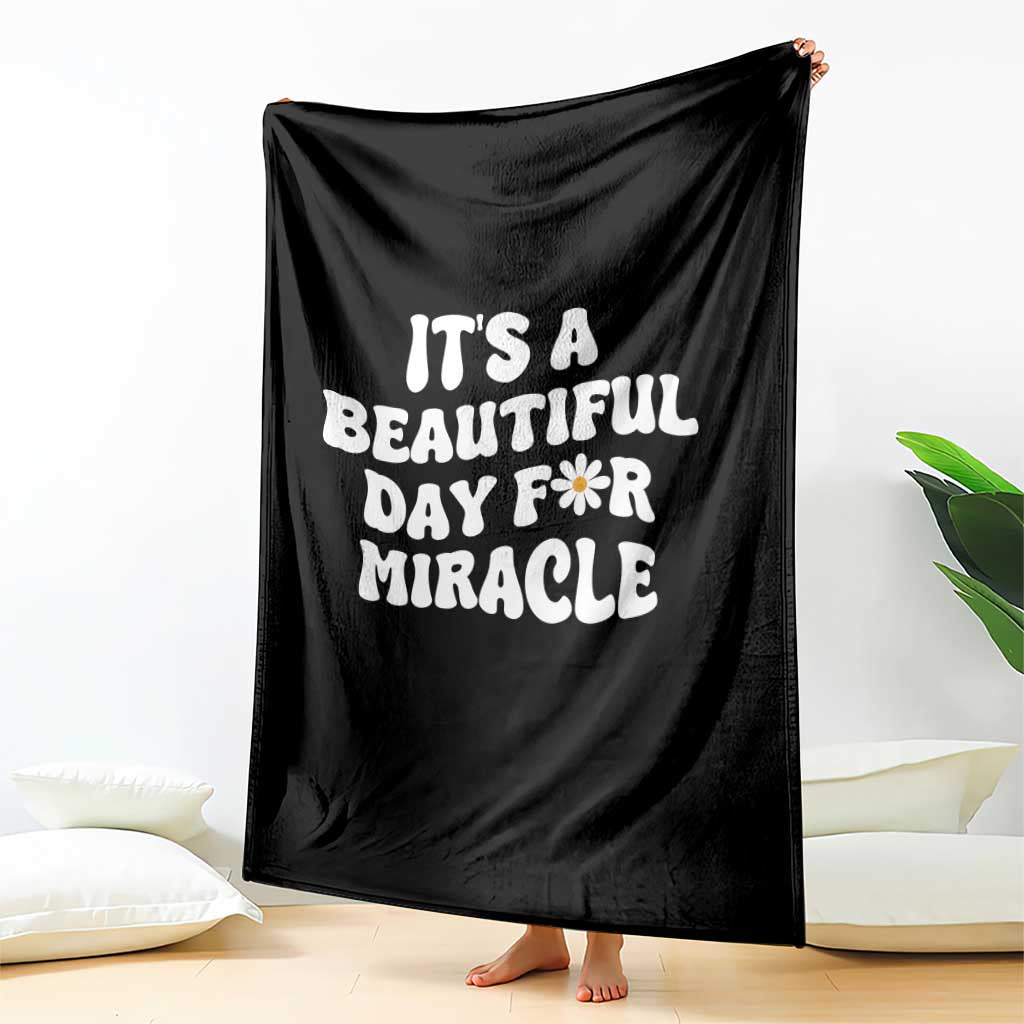 IVF Miracle Throw Blanket Transfer Day Infertility Support Gift TS10 Print Your Wear