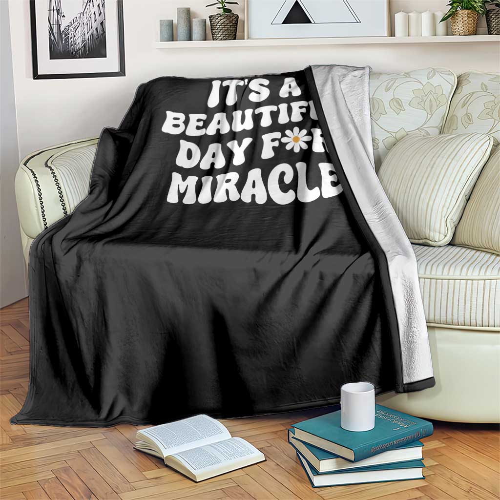 IVF Miracle Throw Blanket Transfer Day Infertility Support Gift TS10 Print Your Wear