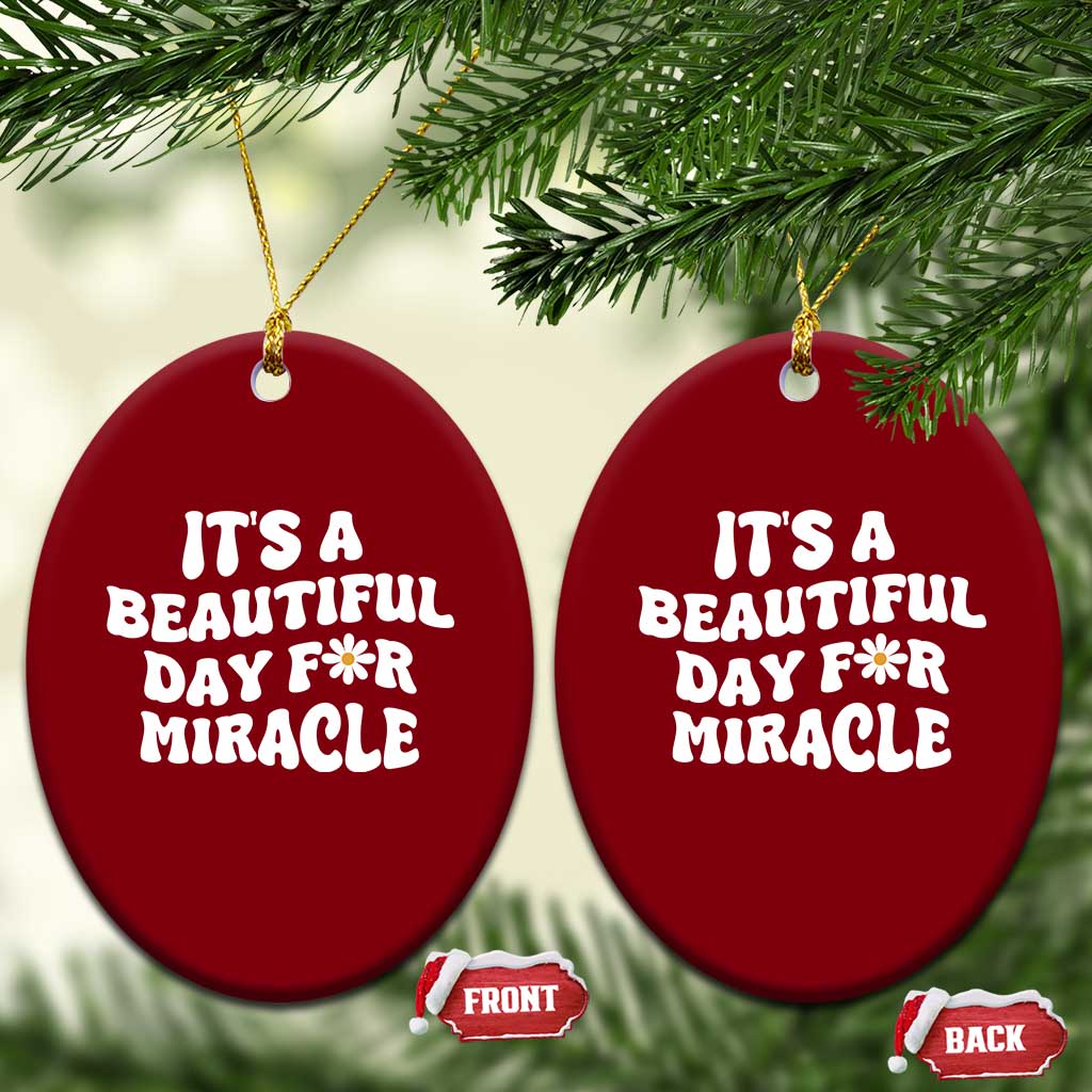 IVF Miracle Ceramic Ornament Transfer Day Infertility Support Gift TS10 Print Your Wear