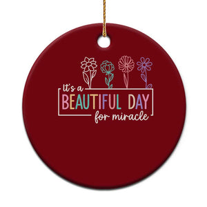 Its a Beautiful Day For IVF Miracle Ceramic Ornament Transfer Day Infertility Support Gift TS10 1pc Red Print Your Wear
