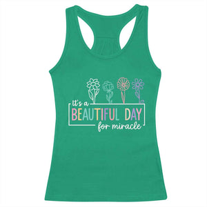 Its a Beautiful Day For IVF Miracle Racerback Tank Top Transfer Day Infertility Support Gift TS10 Irish Green Print Your Wear