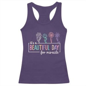 Its a Beautiful Day For IVF Miracle Racerback Tank Top Transfer Day Infertility Support Gift TS10 Purple Print Your Wear