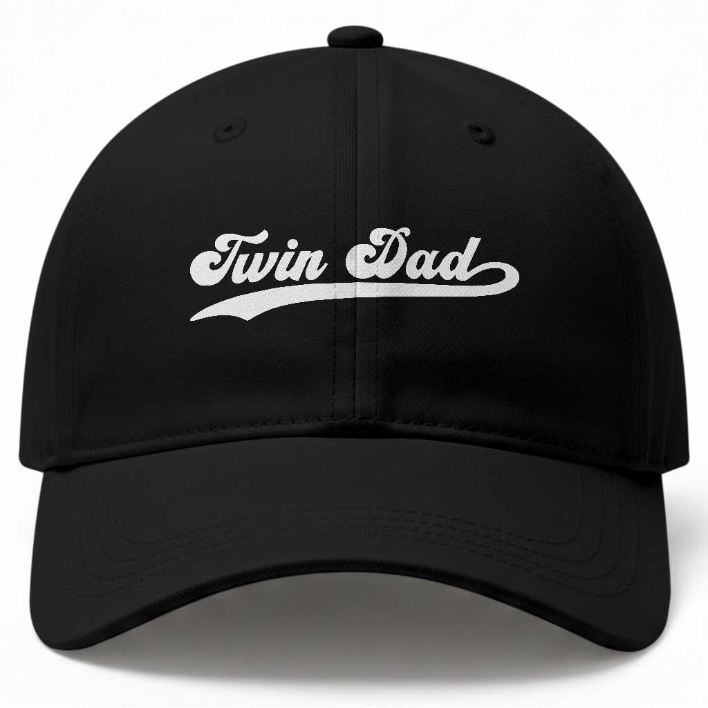 Twin Dad Baseball Cap Vintage Retro Style Fathers Day Presents TS10 Print Your Wear