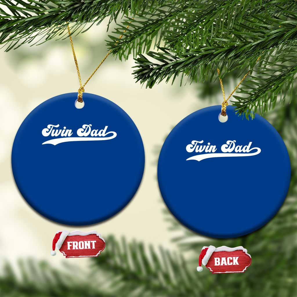 Twin Dad Ceramic Ornament Vintage Retro Style Fathers Day Presents TS10 1pc Blue Print Your Wear