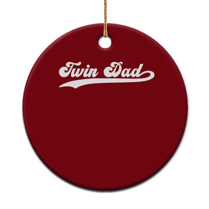 Twin Dad Ceramic Ornament Vintage Retro Style Fathers Day Presents TS10 1pc Red Print Your Wear