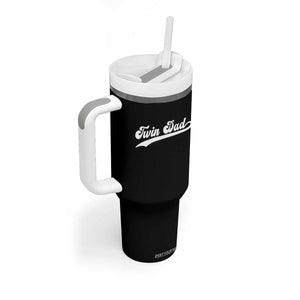 Twin Dad Tumbler With Handle Vintage Retro Style Fathers Day Presents TS10 Print Your Wear