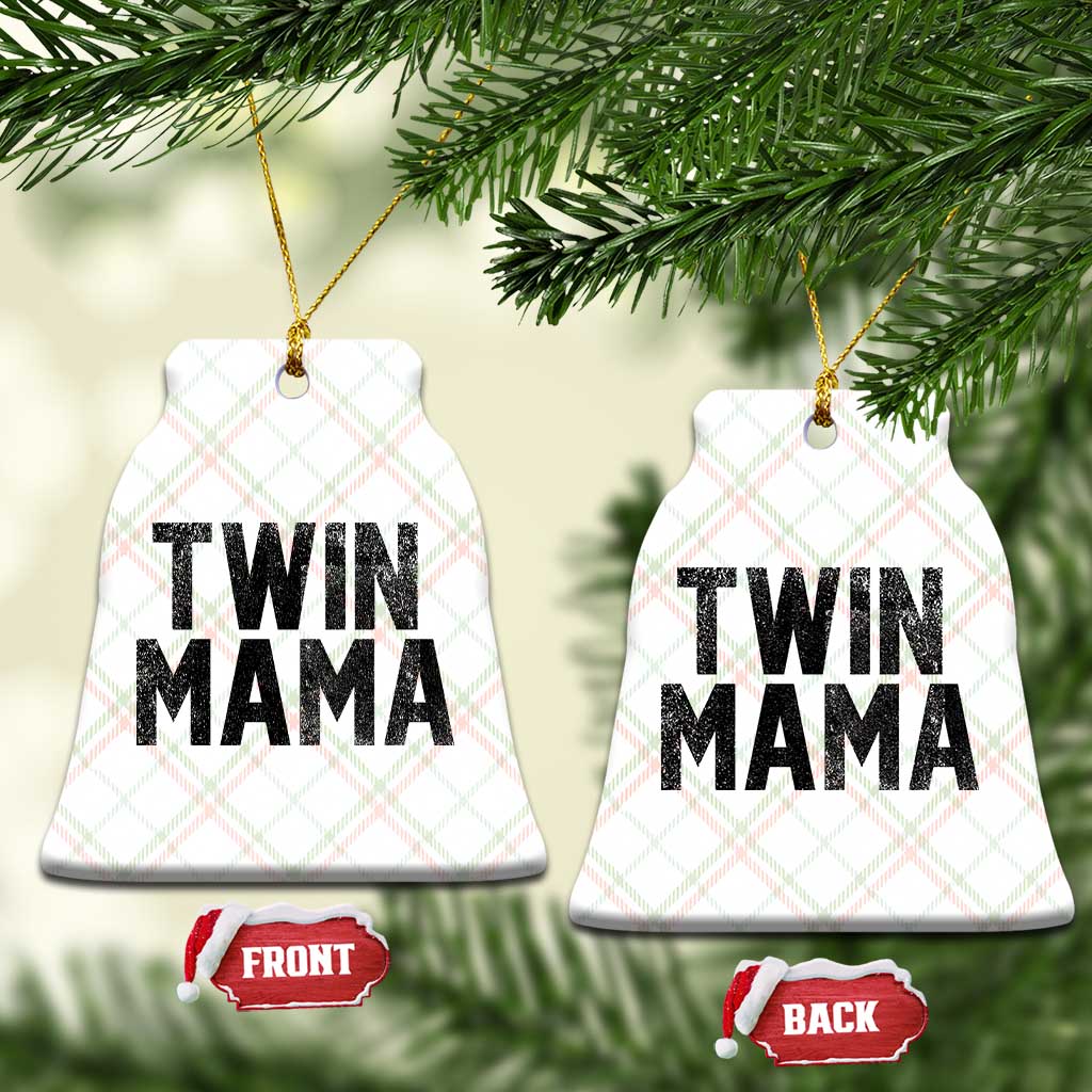 Twin Mama Ceramic Ornament Pregnancy Announcement New Mom Mothers Day Gift TS10 Print Your Wear