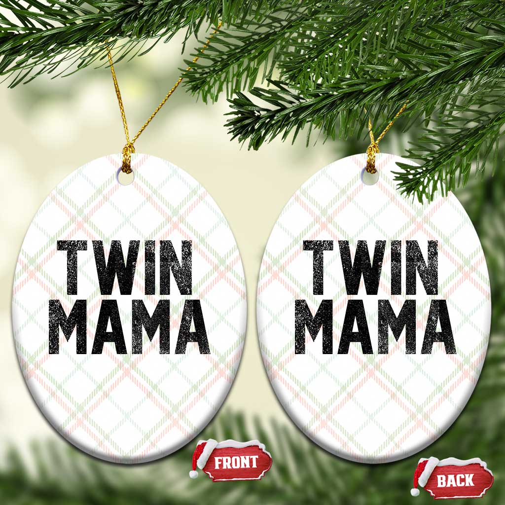 Twin Mama Ceramic Ornament Pregnancy Announcement New Mom Mothers Day Gift TS10 Print Your Wear