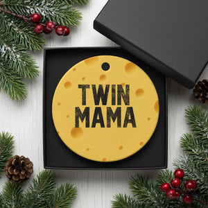 Twin Mama Ceramic Ornament Pregnancy Announcement New Mom Mothers Day Gift TS10 1pc Yellow Cheese Print Your Wear