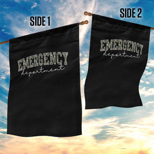 Floral Emergency Department Garden Flag ER Nurse Gift TS10 Print Your Wear