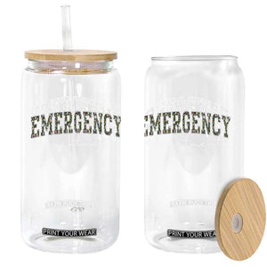 Floral Emergency Department Glass Can ER Nurse Gift TS10 Print Your Wear