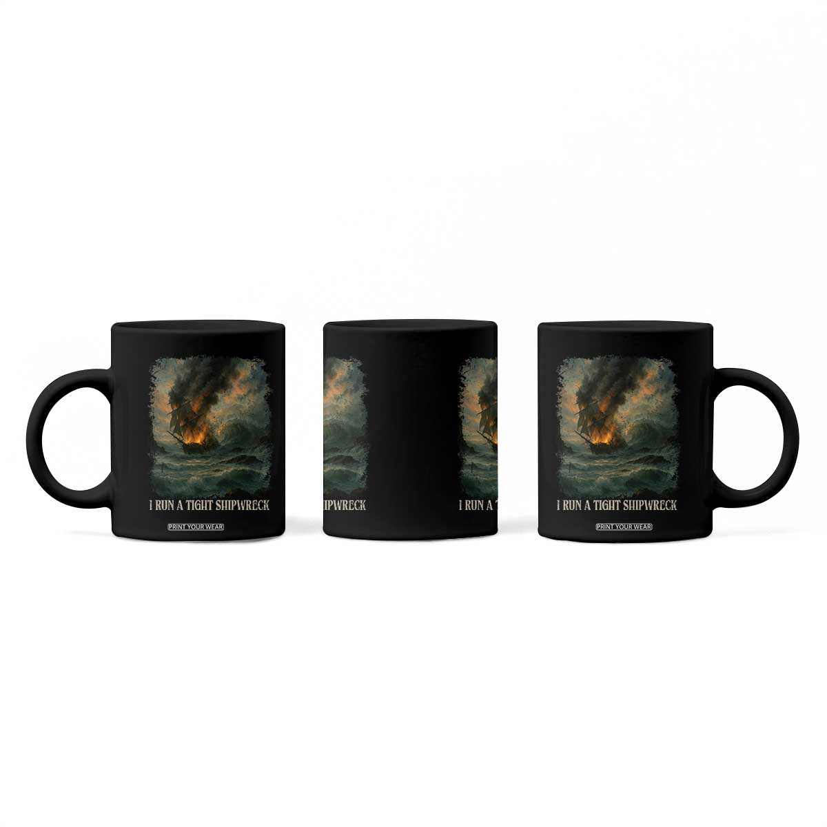 I Run a Tight Shipwreck Coffee Mug Homeschool Mama Cool Mom TS10 Print Your Wear
