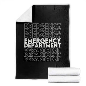 Emergency Department Throw Blanket Retro ER Nurse Gift TS10 Black Print Your Wear