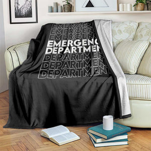 Emergency Department Throw Blanket Retro ER Nurse Gift TS10 Print Your Wear