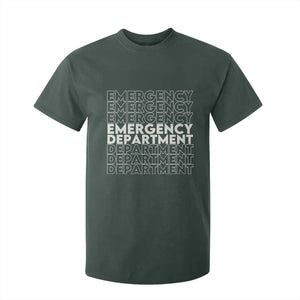 Emergency Department T Shirt For Kid Retro ER Nurse Gift TS10 Dark Forest Green Print Your Wear