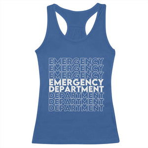 Emergency Department Racerback Tank Top Retro ER Nurse Gift TS10 Royal Blue Print Your Wear