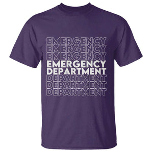 Emergency Department T Shirt Retro ER Nurse Gift TS10 Purple Print Your Wear