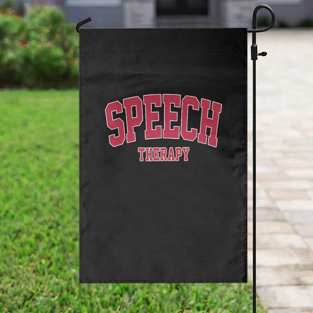 Retro Speech Therapy Garden Flag Special Education Therapist Teacher Appreciation TS10 Print Your Wear