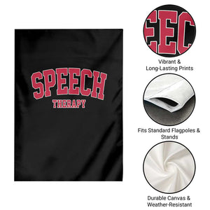 Retro Speech Therapy Garden Flag Special Education Therapist Teacher Appreciation TS10 Print Your Wear