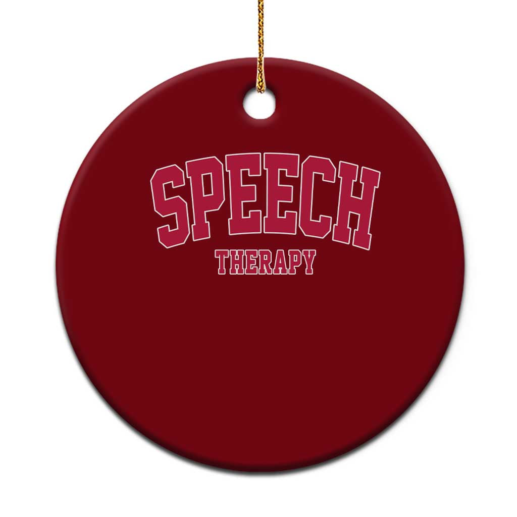 Retro Speech Therapy Ceramic Ornament Special Education Therapist Teacher Appreciation TS10 1pc Red Print Your Wear