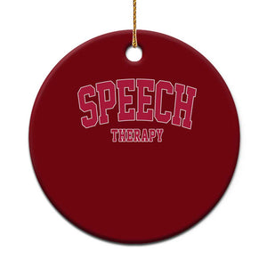 Retro Speech Therapy Ceramic Ornament Special Education Therapist Teacher Appreciation TS10 1pc Red Print Your Wear