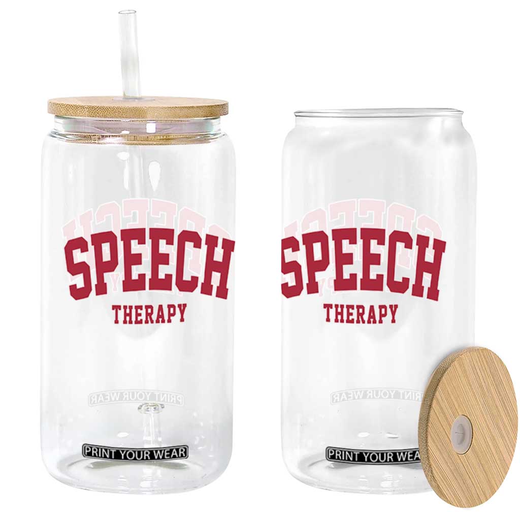 Retro Speech Therapy Glass Can Special Education Therapist Teacher Appreciation TS10 Print Your Wear
